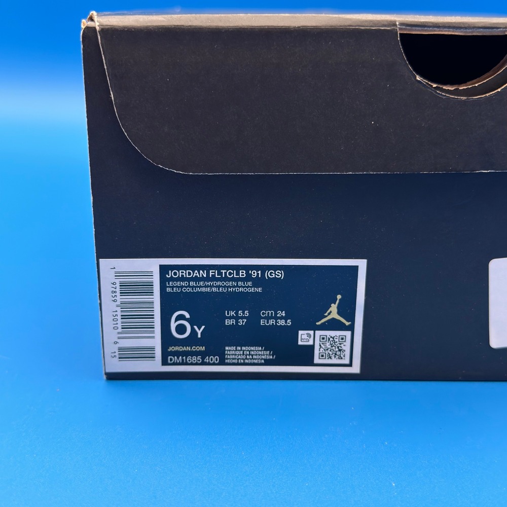 Jordan‎ Flight Club '91 Legend Blue Hydrogen Blue DM1685-400 6Y 7.5W